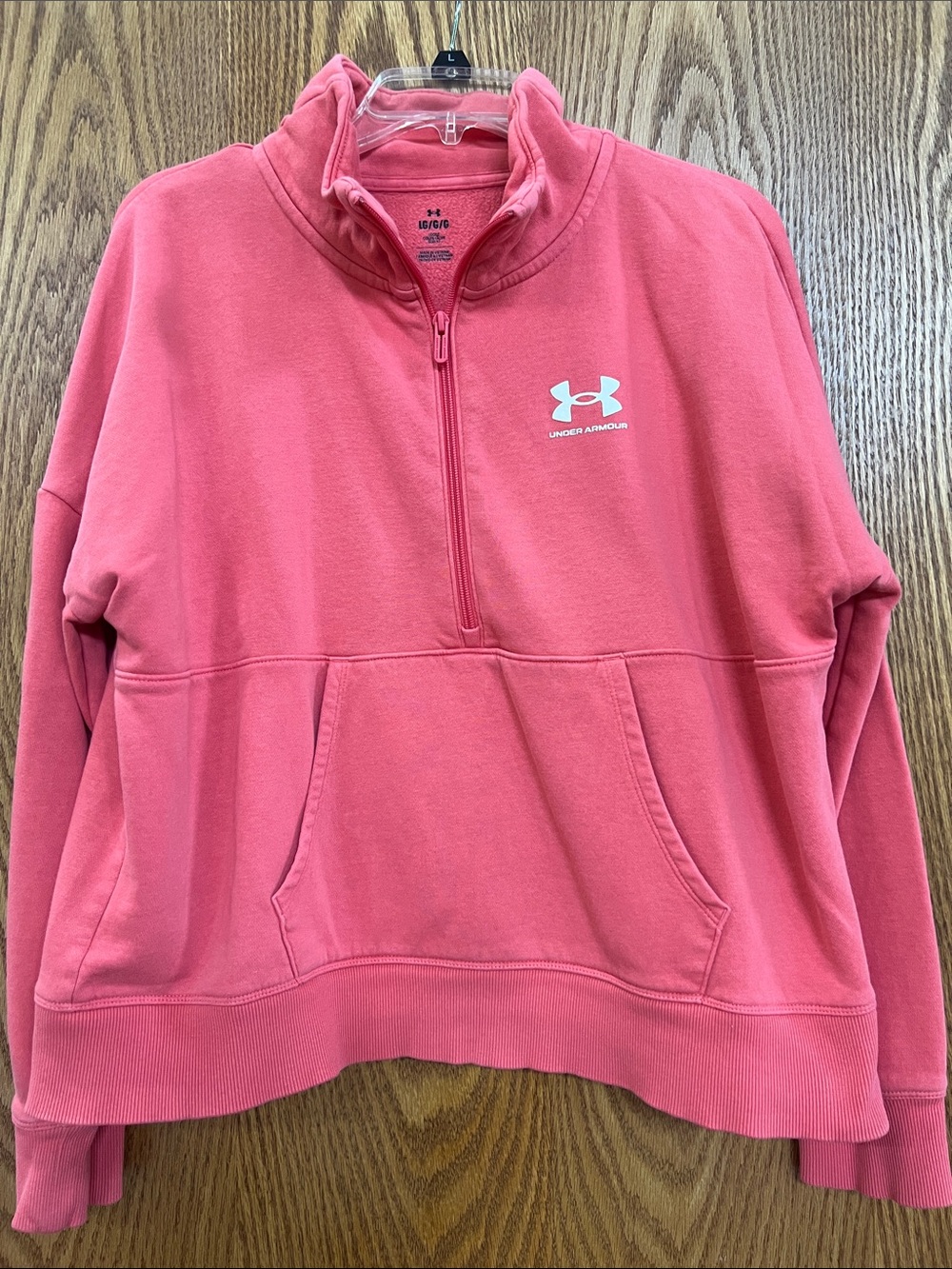Under Armour Coral Half-Zip Pullover Sweatshirt